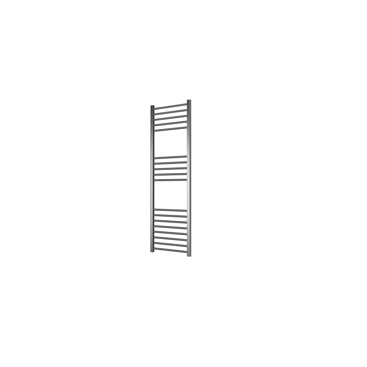 Chrome Towel Radiator 1600 x 600mm with Pipe Kit and Straight Valves - Sahara