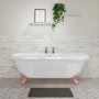 Freestanding Double Ended Roll Top Bath with Pink Feet 1795 x 785mm - Park Royal