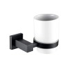 Arissa Matt Black Tumbler Holder &amp; Cup