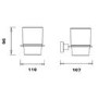 Arissa Matt Black Tumbler Holder & Cup