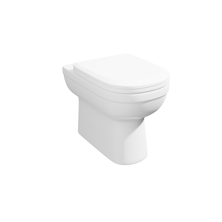 Grade A1 - 900mm White Toilet and Sink Unit Right Hand with Round Toilet - Agora