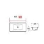 Grade A1 - 800mm White Wall Hung Vanity Unit with Basin and Chrome Handles - Ashford