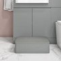 Grade A1 - 1100mm Grey Toilet and Sink Unit Left Hand with Round Toilet and Child Step - Bali