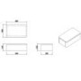 Grade A1 - 1100mm Grey Toilet and Sink Unit Left Hand with Round Toilet and Child Step - Bali