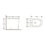 Grade A1 - 1100mm Grey Toilet and Sink Unit Left Hand with Round Toilet and Child Step - Bali