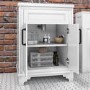 Grade A1 - 600mm White Freestanding Vanity Unit with Basin - Camden