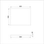 ALMOST PERFECT - 600mm White Freestanding Countertop Vanity Unit - Camden