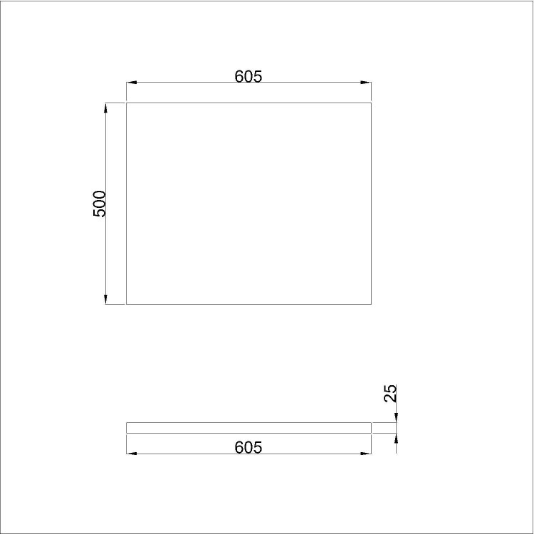 ALMOST PERFECT - 600mm White Freestanding Countertop Vanity Unit - Camden