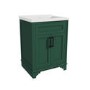 Grade A1 - 600mm Green Freestanding Vanity Unit with Basin - Camden