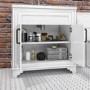 GRADE A1 - 800mm White Freestanding Vanity Unit with Basin - Camden