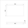 GRADE A1 - 800mm White Freestanding Vanity Unit with Basin - Camden