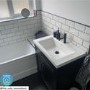 Grade A1 - 800mm Black Freestanding Vanity Unit with Basin - Camden