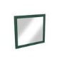 Rectangular Green Wall Mirror 750 x 700mm - Camden