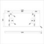 Grade A1 - 1200mm White Wall Hung Double Vanity Unit with Basin and Brass Handles - Empire