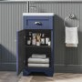 Grade A1 - 400mm Blue Cloakroom Vanity Unit with Basin - Baxenden