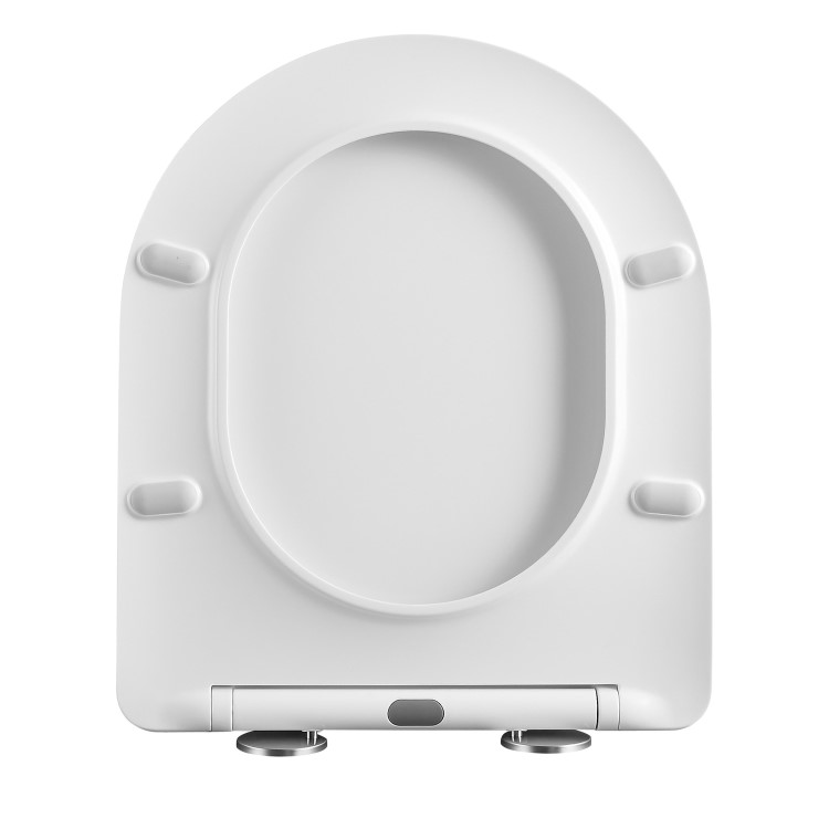 Matt White Wall Hung Rimless Short Projection Toilet with Soft Close Seat – Verona