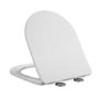 Matt White Wall Hung Rimless Toilet with Soft Close Seat, Chrome Pneumatic Flush Plate, Grohe Frame & Cistern – Verona