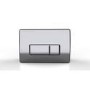 Matt White Wall Hung Rimless Toilet with Soft Close Seat, Chrome Pneumatic Flush Plate, 820mm Frame & Cistern – Verona