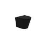 Grade A1 - Black Wall Hung Rimless Toilet with Soft Close Seat - Verona