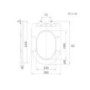 Grade A1 - Matt Black Wall Hung Rimless Toilet with Soft Close Seat - Verona