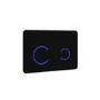 Wall Hung Rimless Toilet with Soft Close Seat, Black Glass Sensor Flush Plate, 820mm Frame & Cistern – Alcor