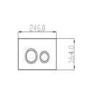 Grade A1 - Zana Matt Black Mechanical Flush Plate with 1160mm Frame and Cistern
