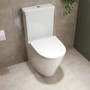 ONLY OPENED - Close Coupled Rimless Toilet with Soft Close Seat - Newport
