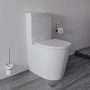 ONLY OPENED - Close Coupled Rimless Toilet with Soft Close Seat - Newport