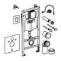 Grade A1 - Wall Hung Rimless Toilet Grohe Cistern and Frame - Newport