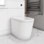 Grade A1 - Back to Wall Rimless Toilet with Soft Close Seat - Newport