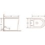 Grade A1 - Back to Wall Rimless Toilet with Soft Close Seat - Newport
