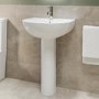 ONLY OPENED - Modern Pedestal Basin 550mm - Newport