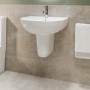 Grade A1 - Modern Semi Pedestal Basin 550mm - Newport