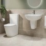 Grade A1 - Modern Semi Pedestal Basin 550mm - Newport