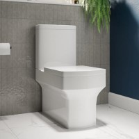 ALMOST PERFECT - Close Coupled Rimless Toilet with Soft Close Seat - Ashford