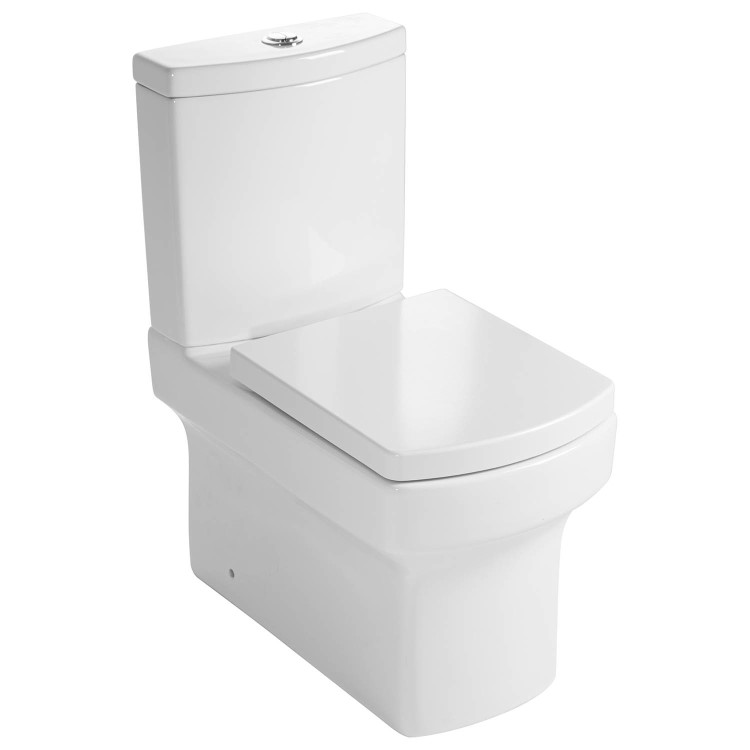 ALMOST PERFECT - Close Coupled Rimless Toilet with Soft Close Seat - Ashford