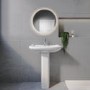 ONLY OPENED - Modern Pedestal Basin 605mm - Ashford
