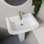 ONLY OPENED - Modern Pedestal Basin 605mm - Ashford