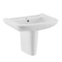 Grade A1 - Modern Semi Pedestal Basin 605mm - Ashford