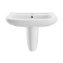 Grade A1 - Modern Semi Pedestal Basin 605mm - Ashford