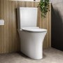ONLY OPENED - Close Coupled Rimless Comfort Height Toilet with Soft Close Slim Seat - Indiana