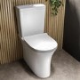 ONLY OPENED - Close Coupled Rimless Comfort Height Toilet with Soft Close Slim Seat - Indiana