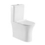 ONLY OPENED - Indiana Rimless Comfort Height CC WC and Soft Close Slim Seat and Detroit Wall Hung Basin Suite