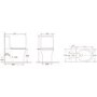 ONLY OPENED - Indiana Rimless Comfort Height CC WC and Soft Close Slim Seat and Detroit Wall Hung Basin Suite