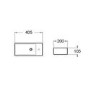 Grade A1 - Cloakroom Suite with Left Hand Basin Comfort Height Toilet & Soft Close Seat