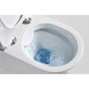 Grade A1 - Close Coupled Rimless Short Projection Toilet with Slim Soft Close Seat - Venice
