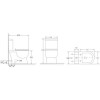 Grade A1 - Close Coupled Rimless Short Projection Toilet with Slim Soft Close Seat - Venice