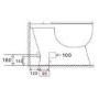 Grade A1 - Close Coupled Rimless Short Projection Toilet with Slim Soft Close Seat - Venice