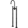 Black Freestanding Bath Mixer Tap - Camden
