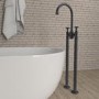 Black Freestanding Bath Mixer Tap - Camden
